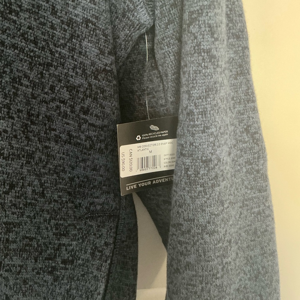 Eddie Bauer Navy Button-Up Sweater Size M NWT - Picture 5 of 6